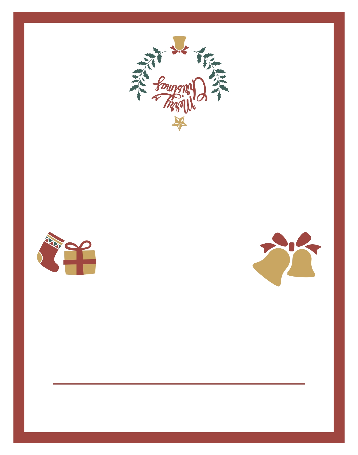 10 Best Free Printable Christmas Place Cards Template – Printablee With Christmas Card List Template