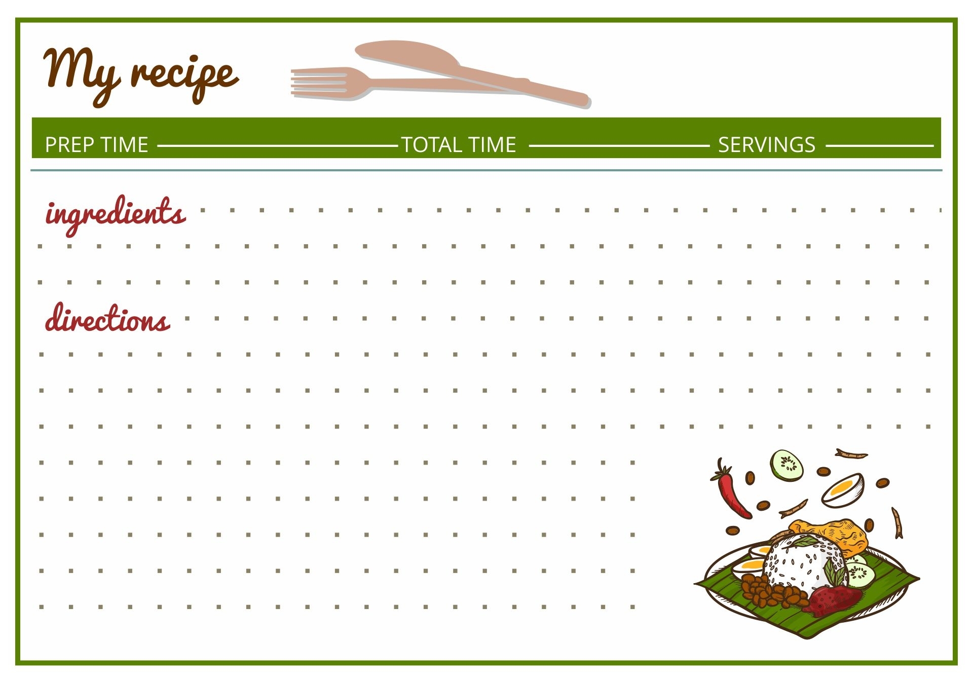 10 Best Free Printable Vintage Recipe Cards 4X6 - Printablee with Fillable Recipe Card Template