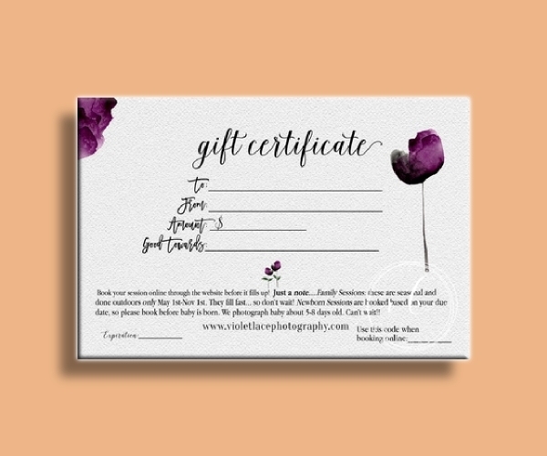 10+ Best Photography Gift Certificate Examples & Templates [Download Throughout Custom Gift Certificate Template