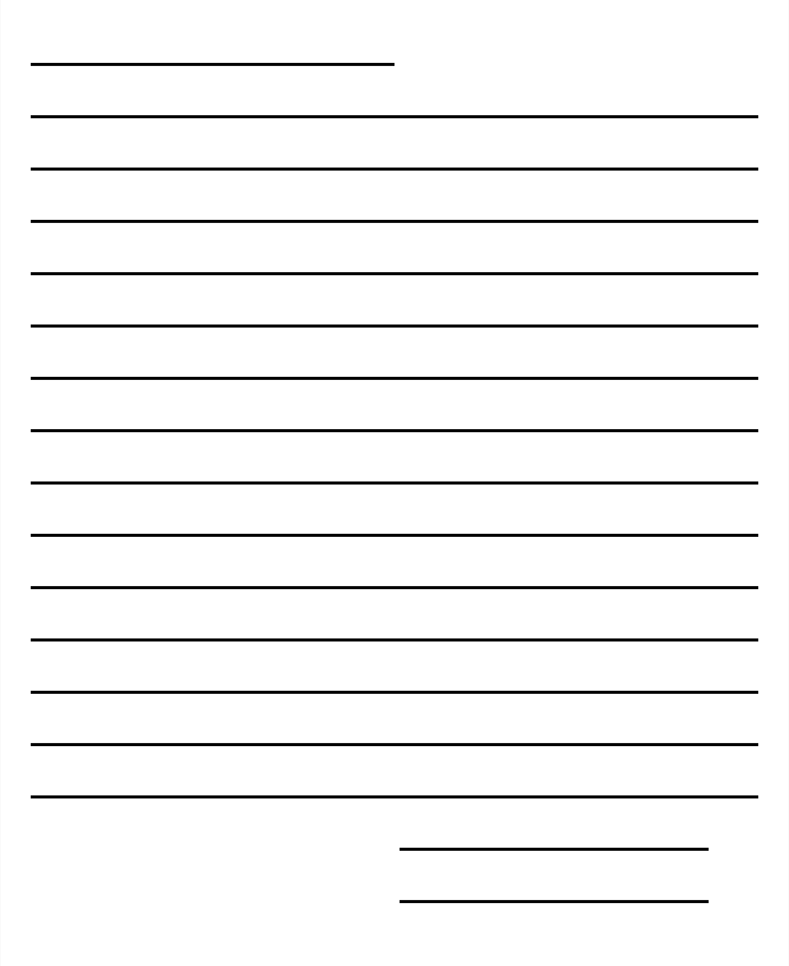 10 Best Printable Blank Letter Template – Printablee With Blank Letter Writing Template For Kids
