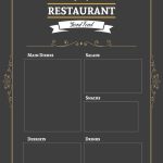 10 Best Printable Blank Restaurant Menus – Printablee For Free Cafe Menu Templates For Word