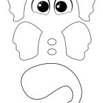 10 Best Printable Elephant Trunk - Printablee regarding Blank Elephant Template