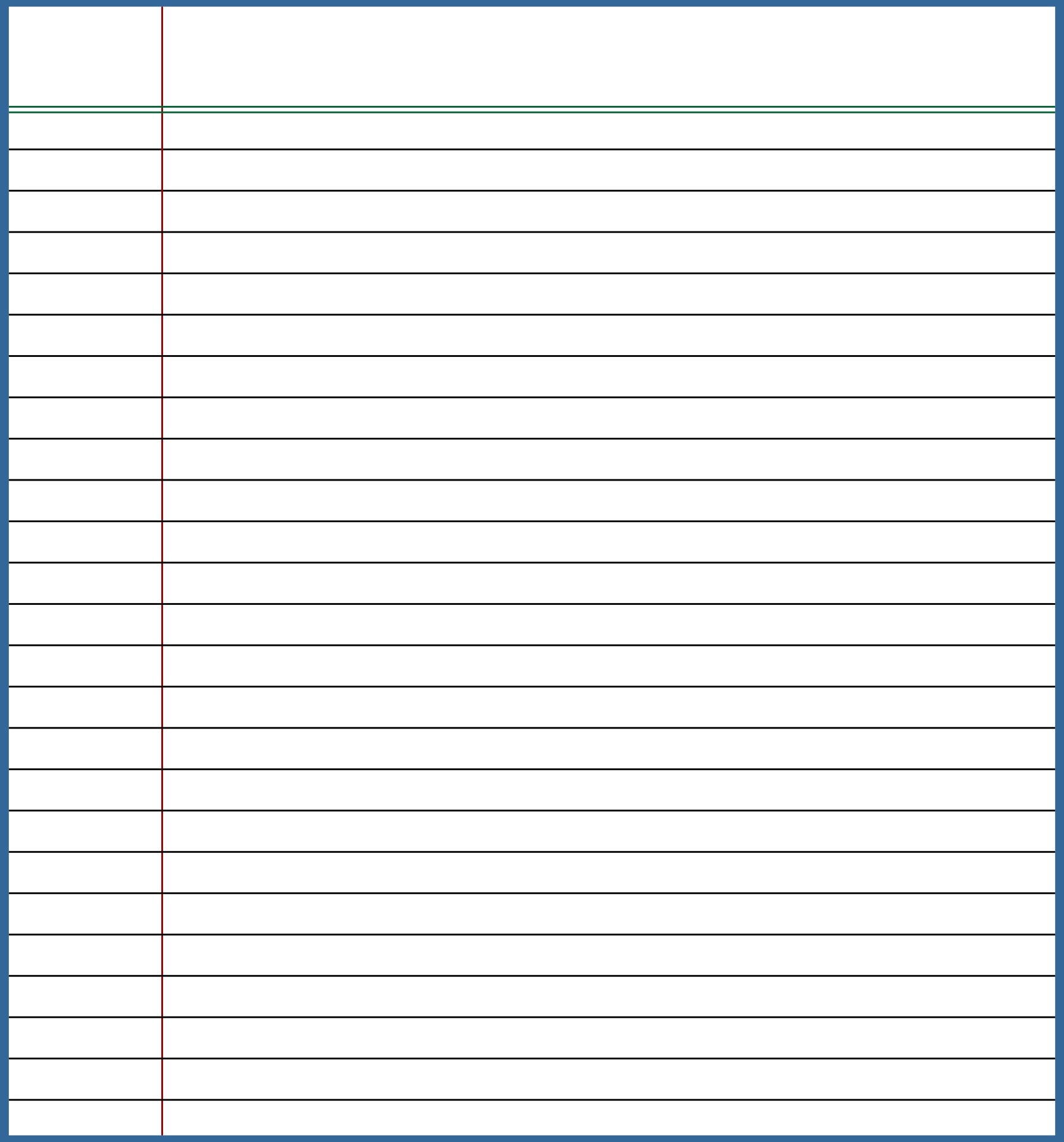 10 Best Standard Printable Lined Writing Paper - Printablee intended for Ruled Paper Template Word