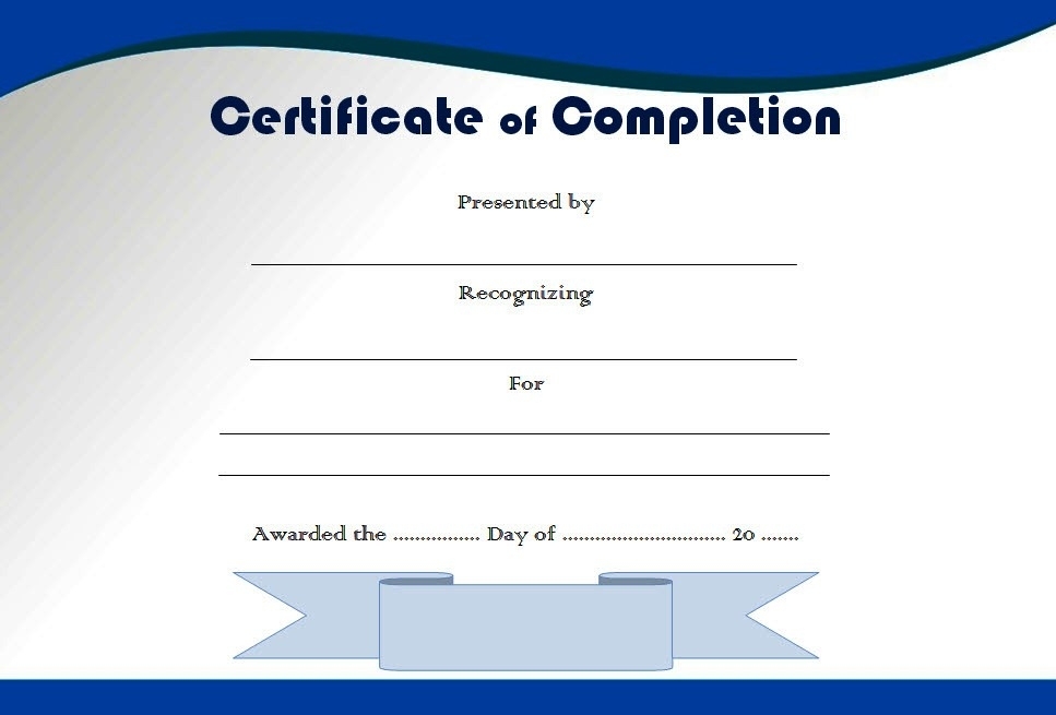 10+ Certificate Of Completion Templates Editable In Free Completion Certificate Templates For Word