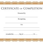10+ Certificate Of Completion Templates Editable With Free Completion Certificate Templates For Word