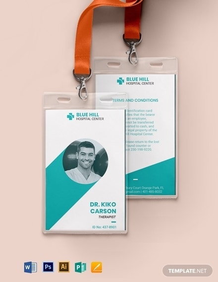10+ Doctor Id Card Templates – Ms Word, Publisher, Photoshop In Doctor Id Card Template