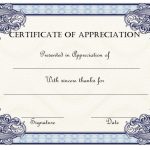 10+ Editable Certificate Of Appreciation Templates Free Inside Template For Recognition Certificate