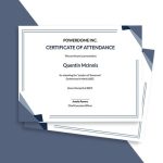 10+ Free Attendance Certificate Templates – Microsoft Word (Doc Intended For Conference Certificate Of Attendance Template