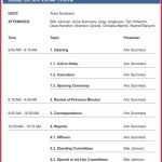 10 Free Business Meeting Agenda Templates | How To Create With Regard To Event Agenda Template Word