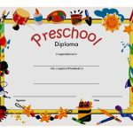 10+ Free Preschool Diploma Certificate Templates regarding Free School Certificate Templates