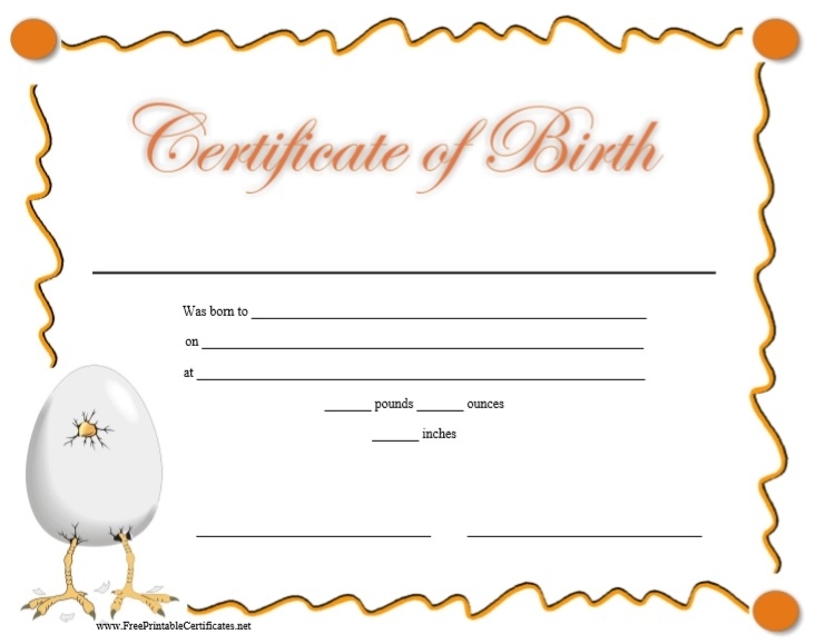 10 Free Printable Birth Certificate Templates (Word & Pdf) ~ Best With Regard To Birth Certificate Templates For Word