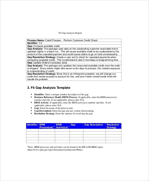 10+ Gap Analysis Report Templates – Free Pdf,Word, Google Docs, Apple For Analytical Report Template