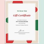 10+ Holiday Gift Certificate Template Illustrator, Indesign, Ms Word With Gift Card Template Illustrator