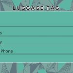 10+ Luggage Tag Psd Template Free | Shop Fresh Intended For Luggage Tag Template Word