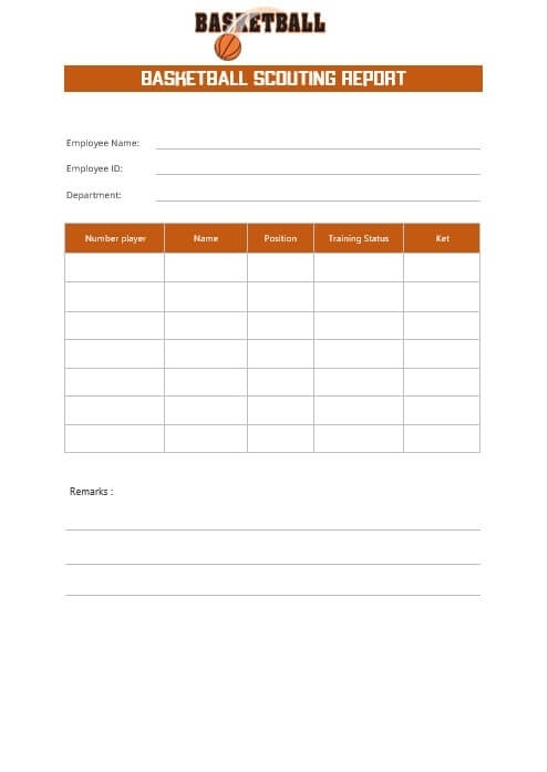 10+ Printable Basketball Scouting Report Template | Room Surf Throughout Basketball Scouting Report Template