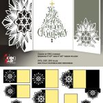 10 Snowflake Christmas Card Templates Digital Cut Svg Dxf Throughout Print Your Own Christmas Cards Templates