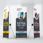 10+ Wonderful X Banner Mockup Psd Templates | Mockuptree With Banner Stand Design Templates