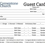 11+ Church Visitor Card Template - Netwise Template for Church Visitor Card Template