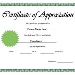 11 Free Appreciation Certificate Templates - Word Templates For Free with regard to Free Template For Certificate Of Recognition