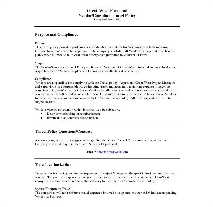 11+ Policy Template Samples – Free Pdf, Word Format Download Intended Intended For Company Credit Card Policy Template