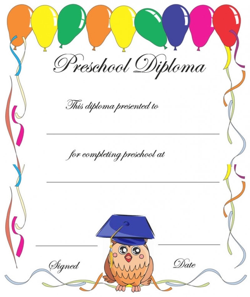 11+ Preschool Certificate Templates – Pdf | Free & Premium Templates With Free Printable Certificate Templates For Kids