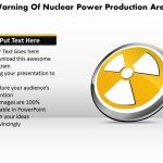1114 3D Warning Of Nuclear Power Production Area Powerpoint Template In Nuclear Powerpoint Template