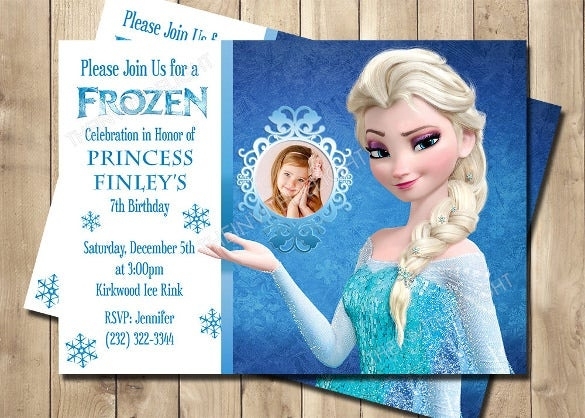 12+ Frozen Birthday Invitation - Psd, Ai, Vector Eps | Free & Premium Intended For Frozen Birthday Card Template