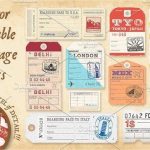 12+ Luggage Tag Templates - Word, Psd | Free &amp; Premium Templates in Luggage Tag Template Word