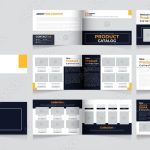 12 Page Brochure Template Design, Minimal Business Brochure Layout intended for 12 Page Brochure Template