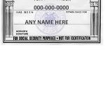 12 Real &amp; Fake Social Security Card Templates (Free) intended for Ss Card Template