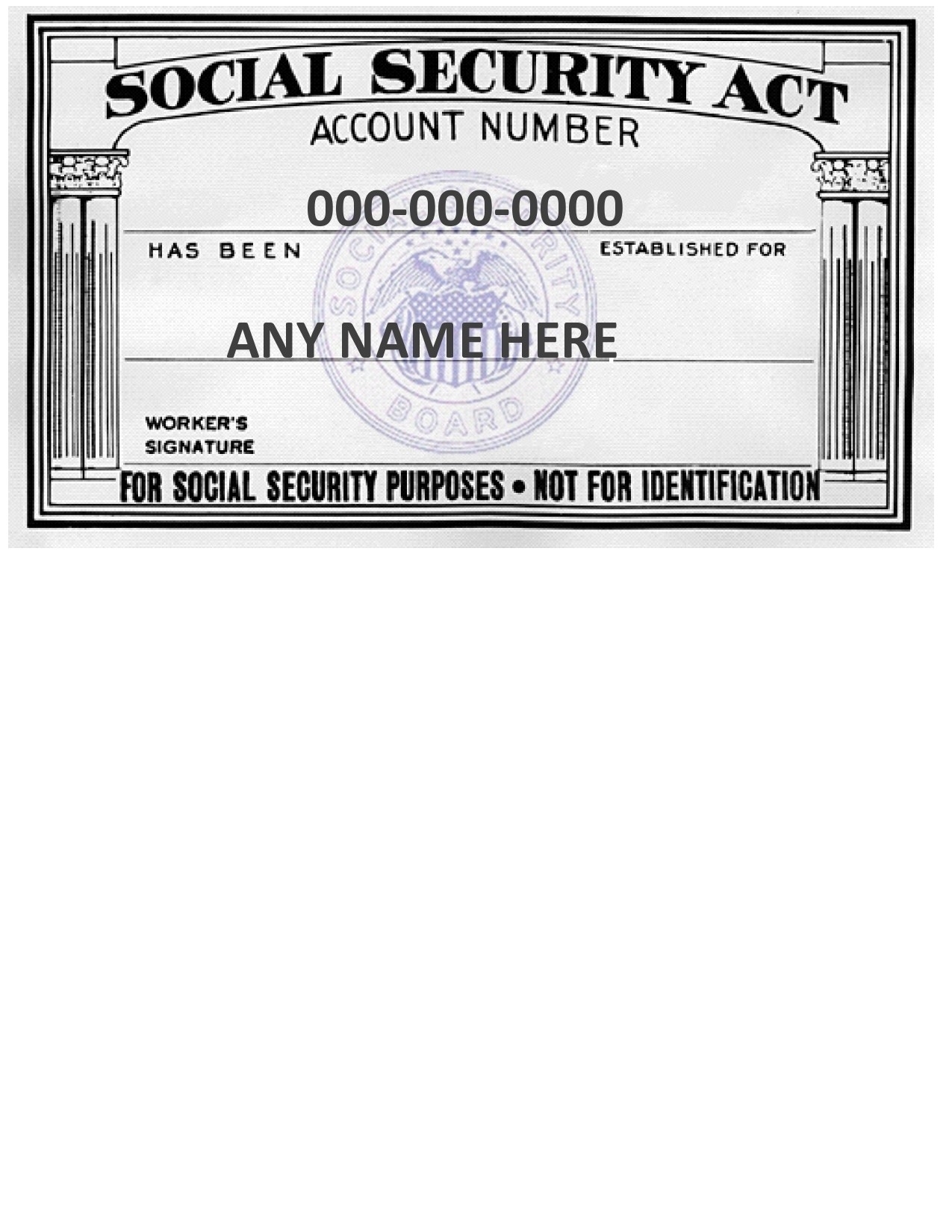 12 Real & Fake Social Security Card Templates (Free) Intended For Ss Card Template