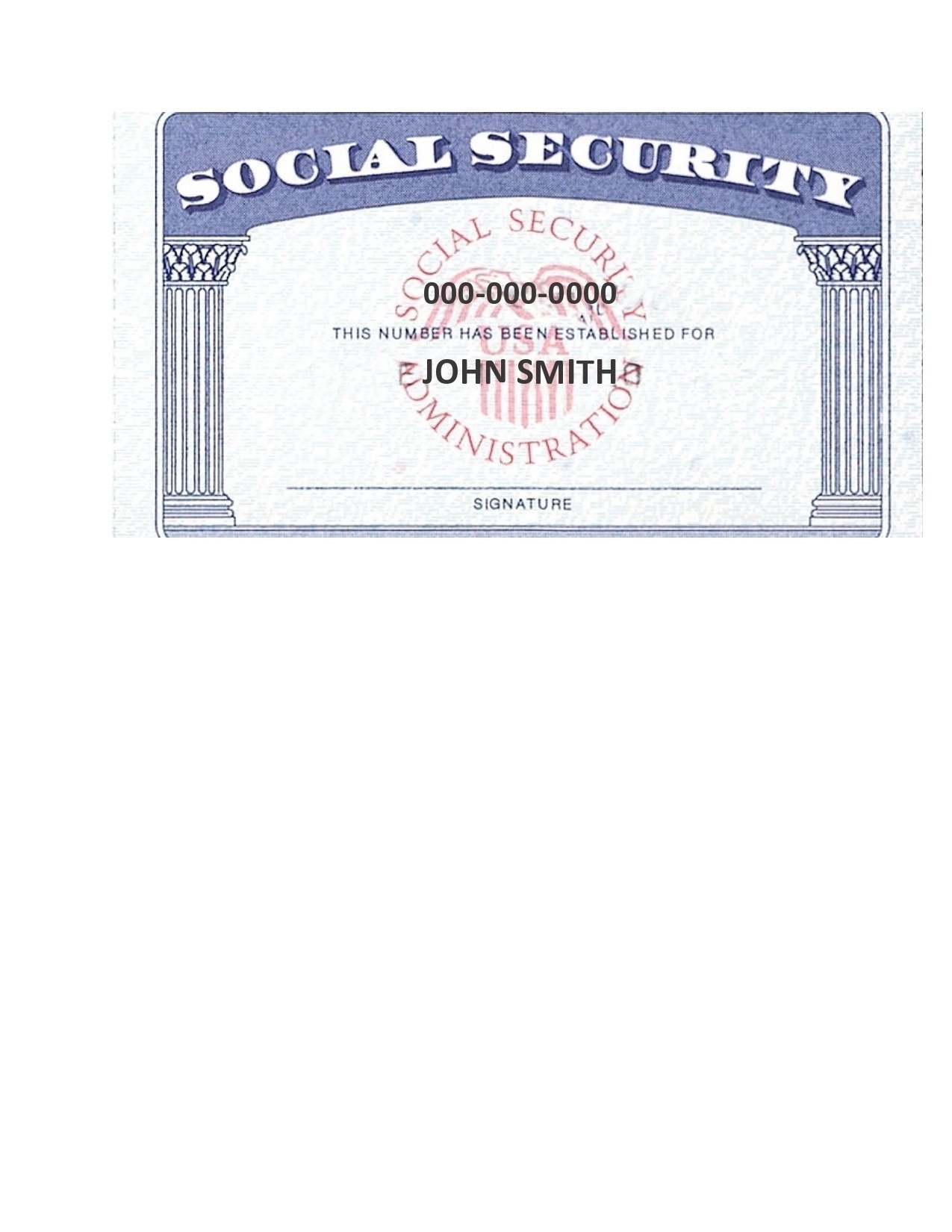 12 Real &amp; Fake Social Security Card Templates (Free) regarding Fake Social Security Card Template Download