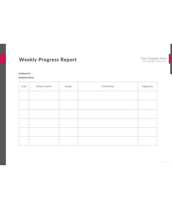 12+ Sample Progress Report Templates – Pdf, Word, Portable Documents With Job Progress Report Template