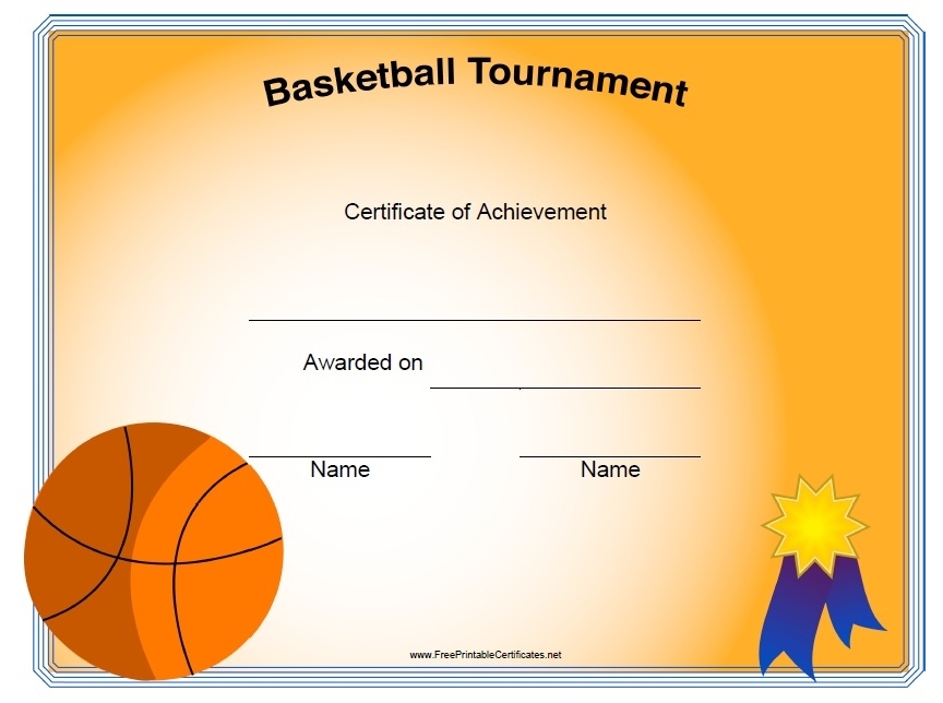 13 Free Sample Basketball Certificate Templates – Printable Samples Regarding Basketball Camp Certificate Template