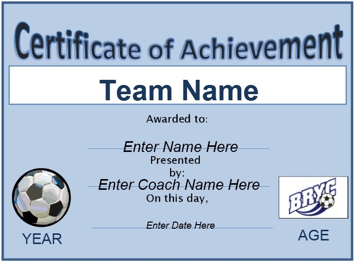 13 Free Sample Soccer Certificate Templates – Printable Samples In Soccer Certificate Template Free