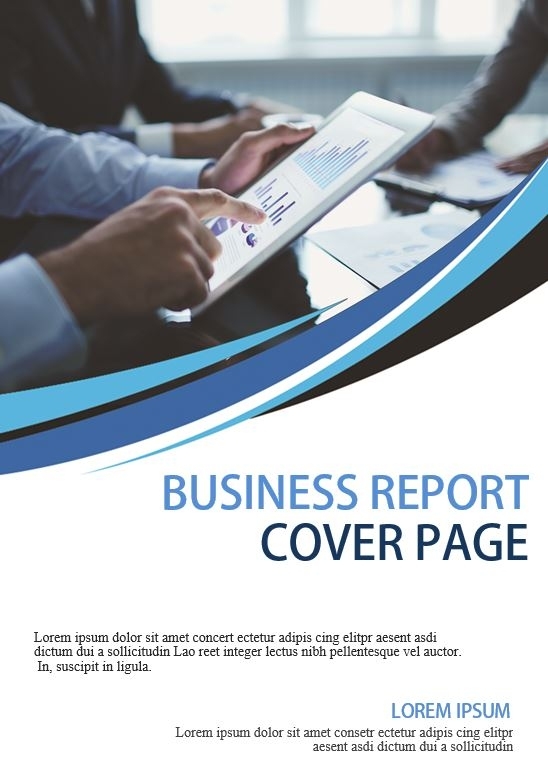 14+ Beautiful Business Report Cover Page Templates In Ms Word throughout Report Cover Page Template Word