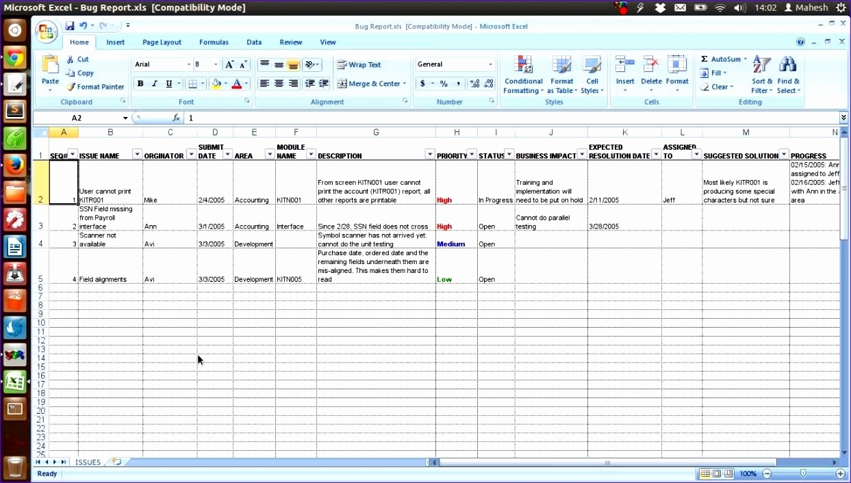 14 Excel Dashboard Template Download - Excel Templates In Bug Report Template Xls