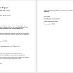 14 Free Construction Proposal Templates In Ms Word Templates Intended For Free Construction Proposal Template Word