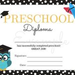 14+ Preschool Graduation Certificate Designs & Templates – Psd, Ai Intended For Preschool Graduation Certificate Template Free