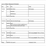 14+ Rehearsal Schedule Templates – Word, Excel, Pdf | Free & Premium With Rehearsal Report Template