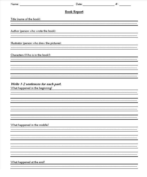 15 Free Book Report Templates – Free Word Templates For Quick Book Reports Templates