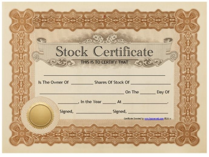 15 Free Stock Shares Certificate Templates - Free Word Templates With Free Stock Certificate Template Download