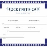 15 Free Stock Shares Certificate Templates – Free Word Templates With Regard To Stock Certificate Template Word