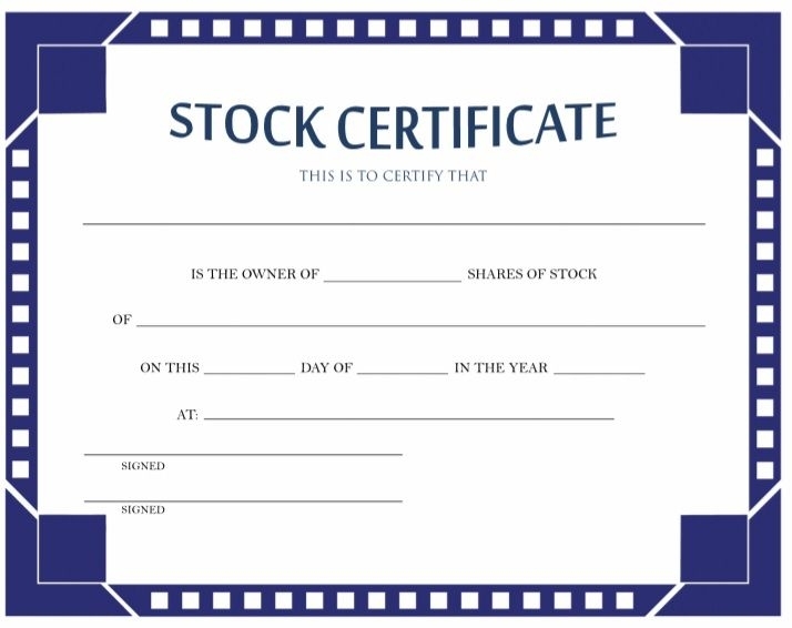15 Free Stock Shares Certificate Templates – Free Word Templates With Regard To Stock Certificate Template Word