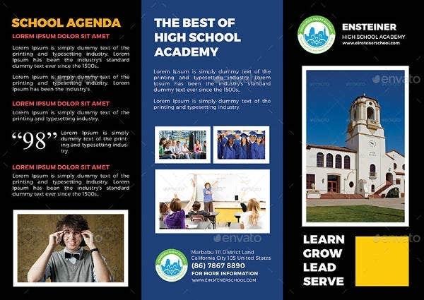15+ High School Brochure Designs & Templates – Psd, Ai | Free & Premium Regarding School Brochure Design Templates