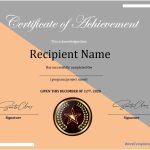 16 Free Achievement Certificate Templates – Ms Word Templates Regarding Certificate Of Achievement Template Word