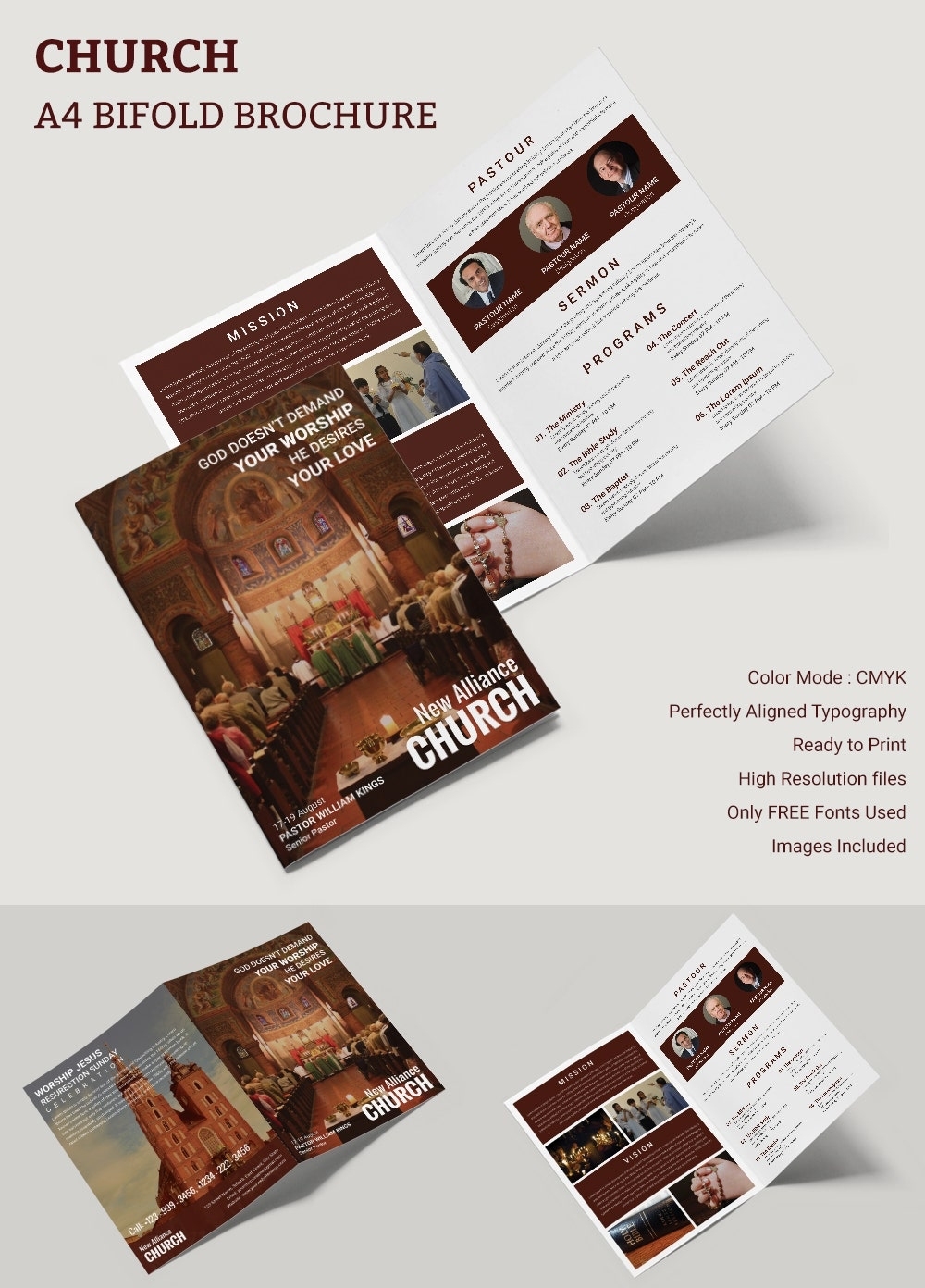 16+ Popular Church Brochure Templates – Ai,Psd, Docs, Pages | Free Pertaining To Brochure Templates Ai Free Download