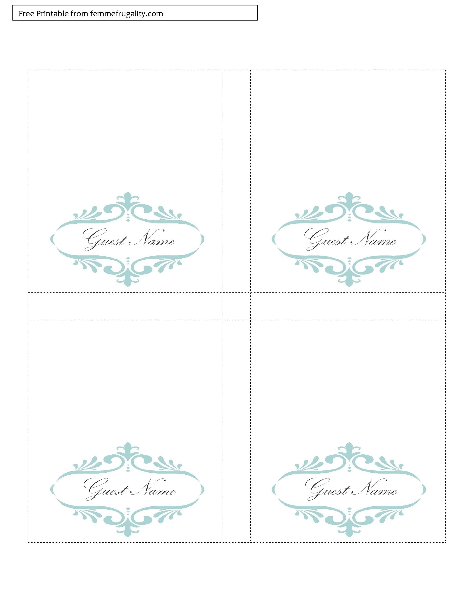 16 Printable Table Tent Templates And Cards ᐅ Templatelab Throughout Free Printable Tent Card Template