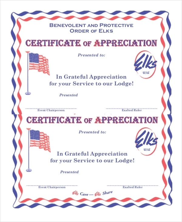 19+ Certificate Of Appreciation Templates – Free Sample, Example Throughout Certificates Of Appreciation Template
