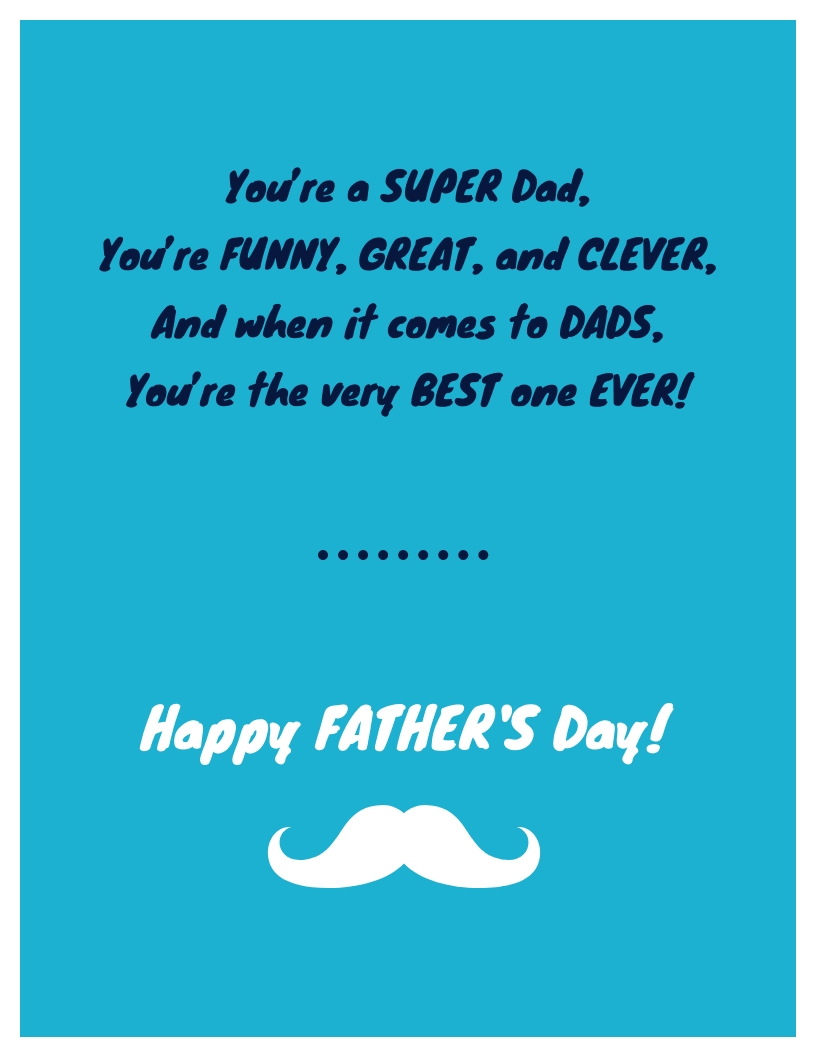 19 Cool Father'S Day Card Templates + Funny Ideas – Venngage For Fathers Day Card Template